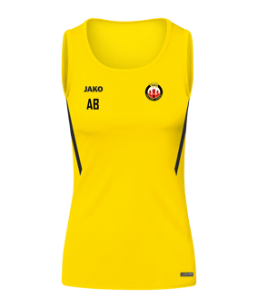 JAKO Challenge Tanktop Damen Gelb Schwarz F301