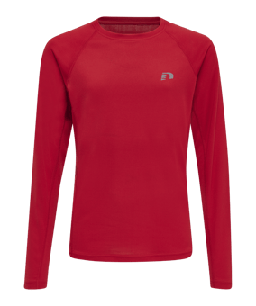 Newline Core Shirt langarm Running Kids Rot F3365 - rot