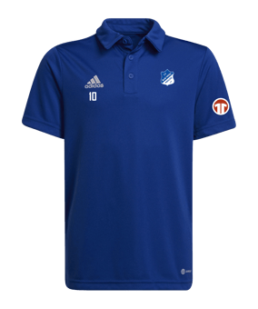 adidas Entrada 22 Poloshirt Kids Blau