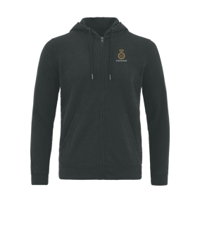 Merch Connector Zip-Hoodie Dark Heather Grey | #logo (beidseitig)