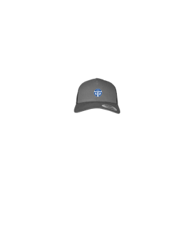 Merch 5 Panel Retro Trucker Cap Charcoal | #logo4c