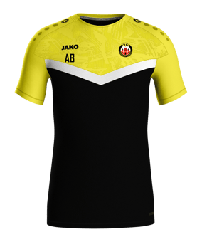 JAKO Icon T-Shirt Kids Schwarz Gelb F808