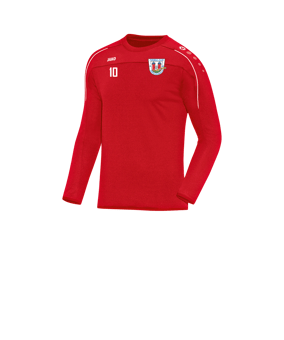 JAKO Classico Sweatshirt Kids Rot Weiss F01