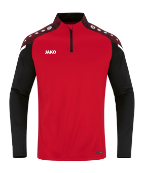 JAKO Performance Ziptop Kids Rot Schwarz F101 - rot