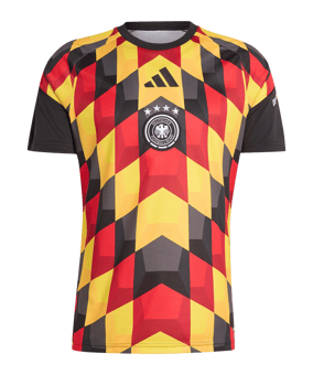 adidas DFB Deutschland Prematch T-Shirt Schwarz - schwarz
