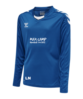 Hummel hmlCORE XK Trikot langarm Kids Blau F7045