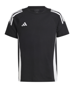 adidas Tiro 24 T-Shirt Kids Schwarz Weiss - schwarz