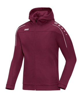 JAKO Classico Kapuzenjacke Dunkelrot F14