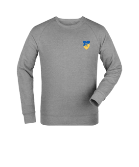 Merch Roller Sweatshirt Heather Grey | #justlogo4c