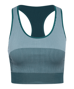 Hummel Yoga Seamless Crop T-Shirt Damen Blau F7280 - blau