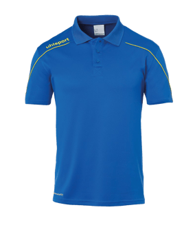 uhlsport Stream 22 Poloshirt Kids Blau Gelb F14 - blau