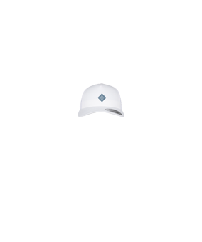 Merch 5 Panel Retro Trucker Cap Weiss | #logo