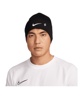 Nike Peak Standard Cuff Beanie Schwarz Weiss F010