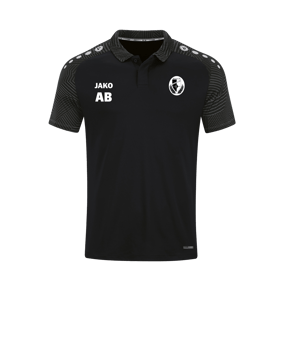JAKO Performance Polo Schwarz Grau F804