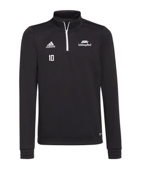 adidas Entrada 22 HalfZip Sweatshirt Kids Schwarz