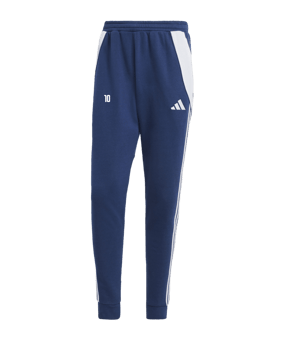 adidas Tiro 24 Baumwollhose Dunkelblau Weiss