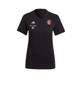adidas Entrada 22 T-Shirt Damen Schwarz