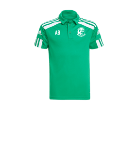 adidas Squadra 21 Poloshirt Kids Grün Weiss