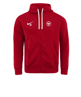 Nike Park 20 Fleece Kapuzenjacke Rot Weiss F657