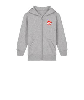 Merch Mini Cultivator 2.0 Zip-Hoodie Kids Heather Grey | #logo4c