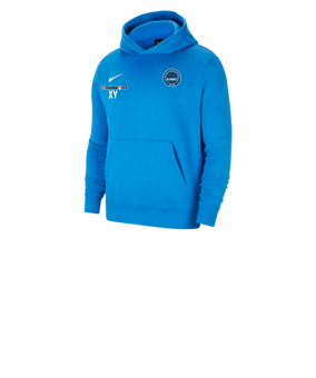 Nike Park 20 Fleece Hoody Kids Blau Weiss F463