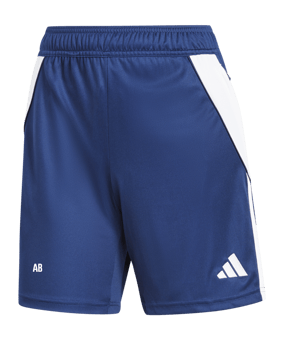 adidas Tiro 24 Training Short Damen Blau Weiss