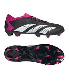 adidas Predator Accuracy.3 L FG Own Your Football Schwarz Weiss Pink - schwarz