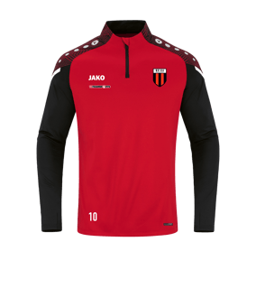JAKO Performance Ziptop Rot Schwarz F101