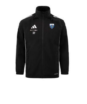 adidas Tiro 24 Regenjacke Schwarz Weiss