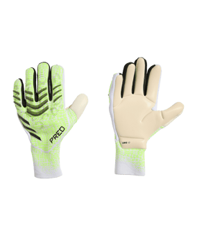 adidas Predator Pro Fingersave PC Torwarthandschuhe Radiant Blaze Grün