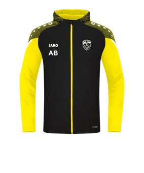 JAKO Performance Kapuzenjacke Schwarz F808