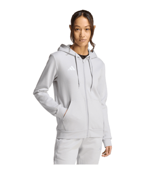 adidas Entrada 26 Kapuzenjacke Damen Grau - grau