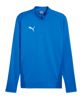 PUMA teamGOAL Training 1/4 Zip Sweatshirt Blau F02 - hellblau