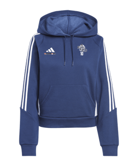 adidas Tiro 24 Hoody Damen Blau Weiss