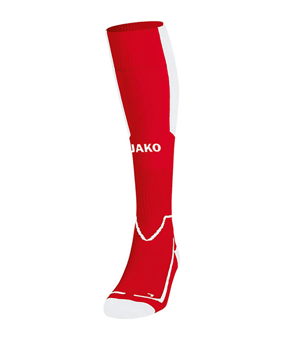 JAKO Lazio Stutzenstrumpf Rot Weiss F05 - rot
