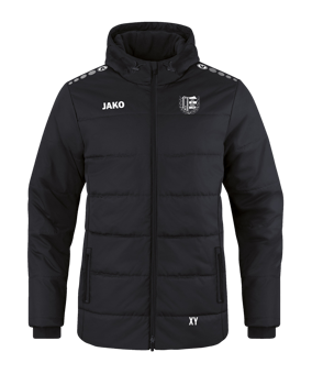 JAKO Team Coach Kapuzenjacke Kids Schwarz F800
