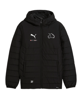 PUMA teamAdditions Padded Kapuzenjacke Schwarz F03