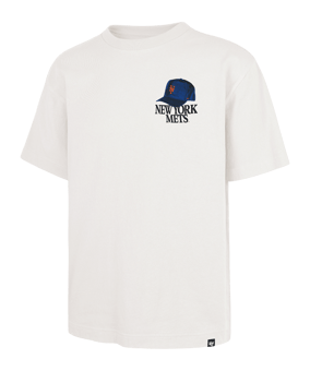 '47 Brand Mlb New York Mets In The Paper Foundation T-Shirt Beige - beige