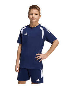 adidas Tiro 26 Trainingsshirt Kids Dunkelblau - weiss