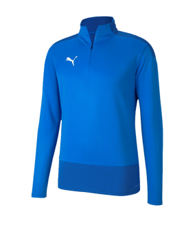PUMA teamGOAL 23 Training 1/4 Zip Top Kids F02 - blau