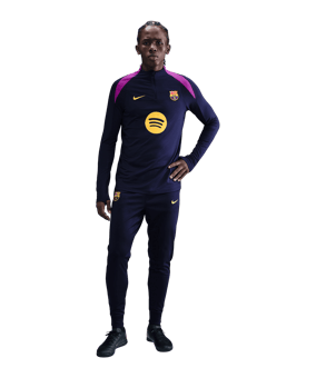 Nike FC Barcelona Drill Top Sweatshirt Dunkelblau F597 - blau