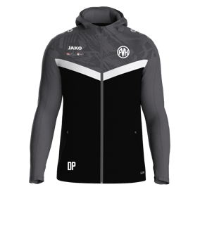 JAKO Iconic Kapuzenjacke Schwarz F801