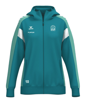 Erima Celebrate 125 Kapuzenjacke Damen Blau Ftahitianbluemint