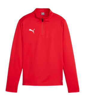 PUMA teamGOAL Training 1/4 Zip Sweatshirt Kids F01 - rot