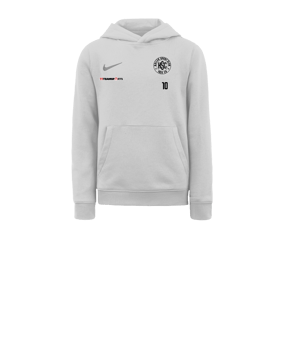 Nike Park 20 Fleece Hoody Kids Weiss Grau F101