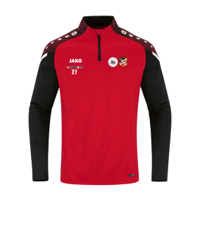 JAKO Performance Ziptop Rot Schwarz F101