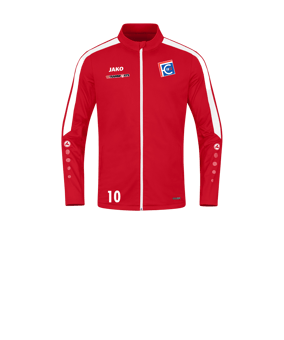 JAKO Power Polyesterjacke Kids Rot Weiss F100