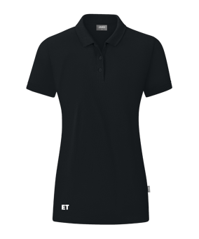 JAKO Organic Polo Shirt Damen Schwarz F800