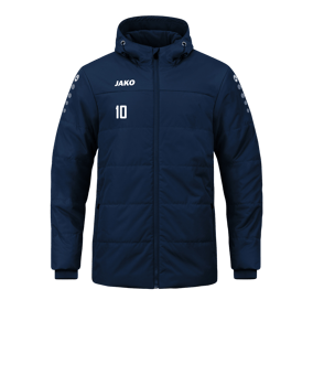 JAKO Team Coach Kapuzenjacke Blau F900