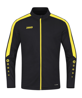 JAKO Power Polyesterjacke Damen Schwarz Gelb F803 - schwarz